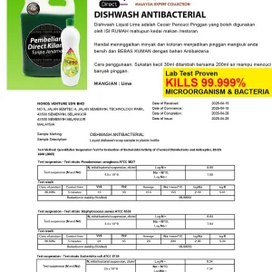 Sabun Pencuci Pinggan Mangkuk (Dishwash Lime) - Image 2