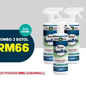 Bundle 3 Botol Triple9 Aps Antibacterial Parfume 500ml - Image 1