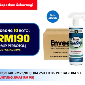 Borong 10 Botol Triple9 Aps Antibacterial Parfume 500ml - Image 1