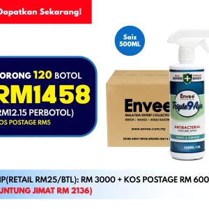 Borong 120 Botol Triple9 Aps Antibacterial Parfume 500ml - Image 1